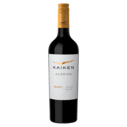 Kaiken Clasico Malbec red wine bottle featuring a sleek design and distinctive label, ideal for wine enthusiasts and collectors.